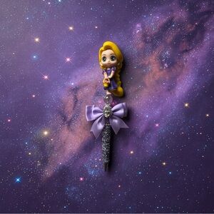 Rapunzel pen with Lavender Bow